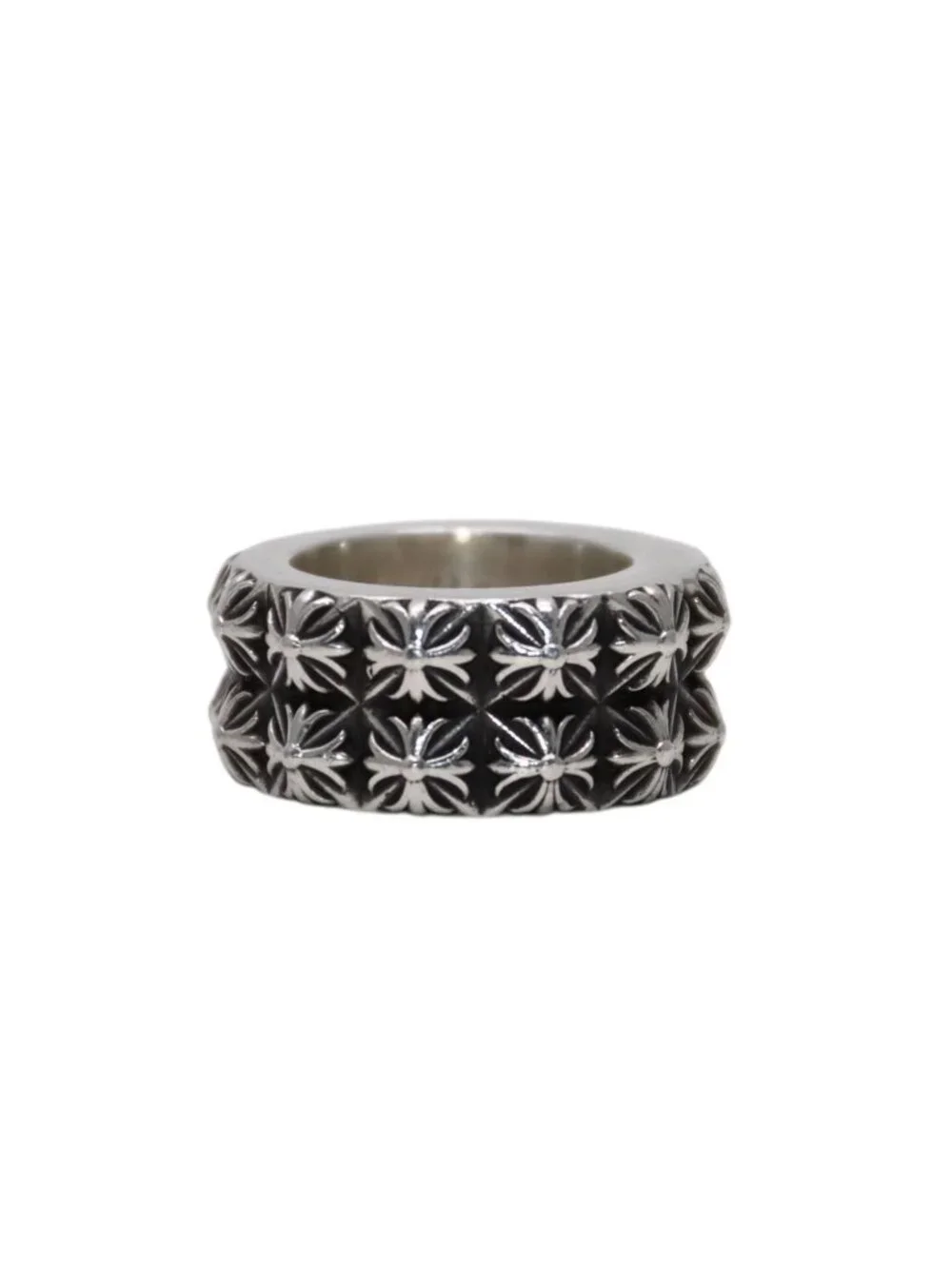 Chrome Hearts Pete Punk Ring Pyramid 925 Sterling Silver